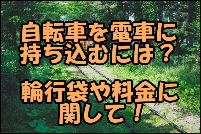 自転車の電車持ち込みは袋必須 料金や乗せる方法を徹底紹介 じてぶろ